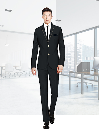 两粒扣西服套装男士春秋季高端时尚西服